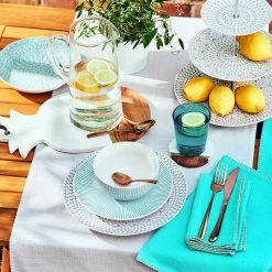 4x Untersetzer Mit Goldstreifen Ø10cm MARBLE KITCHEN In Weiß -Butlers butlers 4x untersetzer mit goldstreifen o10cm marble kitchen in weiss 4