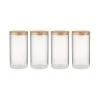 4x Vorratsgläser 2300ml WOODLOCK In Transparent -Butlers butlers 4x vorratsglaser 2300ml woodlock in transparent