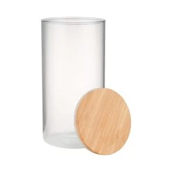 4x Vorratsgläser 2300ml WOODLOCK In Transparent -Butlers butlers 4x vorratsglaser 2300ml woodlock in transparent 4
