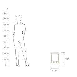 Beistelltisch Mit Marmorplatte MARBLE In Weiß -Butlers butlers beistelltisch mit marmorplatte marble in weiss 2