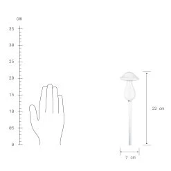 Bewässerungspilz Höhe 22cm RAINDROPS In Transparent -Butlers butlers bewasserungspilz hohe 22cm raindrops in transparent 2