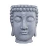 Blumentopf Höhe 42cm BUDDHA In Grau 1 Blumentopf Höhe 42cm BUDDHA In Grau -Butlers butlers blumentopf hohe 42cm buddha in grau