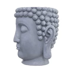 Blumentopf Höhe 42cm BUDDHA In Grau -Butlers butlers blumentopf hohe 42cm buddha in grau 2