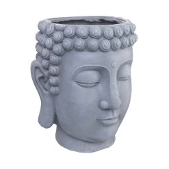 Blumentopf Höhe 42cm BUDDHA In Grau -Butlers butlers blumentopf hohe 42cm buddha in grau 5
