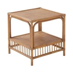 Couchtisch Handgefertigt Aus Rattan BOHO LOUNGE In Natur