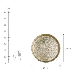 Deko Tablett Ø46cm ORIENTAL LOUNGE In Gold -Butlers butlers deko tablett o46cm oriental lounge in gold 2