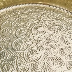 Deko Tablett Ø46cm ORIENTAL LOUNGE In Gold -Butlers butlers deko tablett o46cm oriental lounge in gold 4