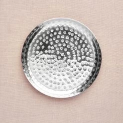 Deko-Teller Gehämmert Ø34cm ORIENTAL LOUNGE In Silber -Butlers butlers deko teller gehammert o34cm oriental lounge in silber 4