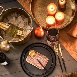 Dekoteller Gehämmert Ø36cm ORIENTAL LOUNGE In Gold -Butlers butlers dekoteller gehammert o36cm oriental lounge in gold 1