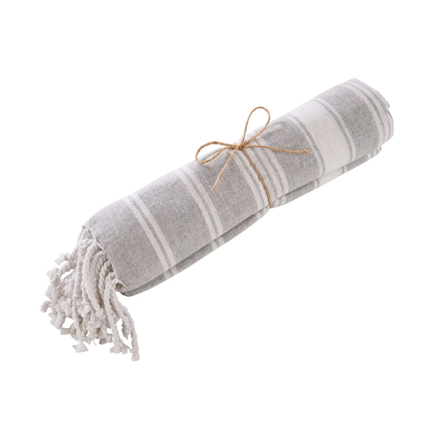 Hamamtuch L 170 X B 90cm SURFSIDE In Hellgrau 6 Hamamtuch L 170 X B 90cm SURFSIDE In Hellgrau – Bild 4