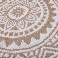 In- & Outdoor-Teppich Circles L 180 X B 118cm COLOUR CLASH In Beige -Butlers butlers in and outdoor teppich circles l 180 x b 118cm colour clash in beige 4