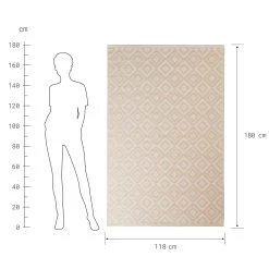 In- & Outdoor-Teppich L 180 X B 118cm COLOUR CLASH In Creme -Butlers butlers in and outdoor teppich l 180 x b 118cm colour clash in creme 2