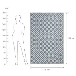 In- & Outdoor-Teppich Mosaik L 180 X B 118cm COLOUR CLASH In Salbei -Butlers butlers in and outdoor teppich mosaik l 180 x b 118cm colour clash in salbei 2