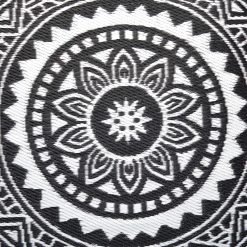 In- & Outdoor-Teppich Ø150cm COLOUR CLASH In Schwarz-Weiß -Butlers butlers in and outdoor teppich o150cm colour clash in schwarz weiss 3