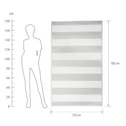 In- & Outdoor-Teppich Streifen L 180 X B 120cm COLOUR CLASH In Grau -Butlers butlers in and outdoor teppich streifen l 180 x b 120cm colour clash in grau 2