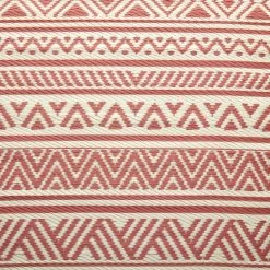 In- & Outdoor-Teppich Streifen Ø118cm COLOUR CLASH In Hellrot-Creme -Butlers butlers in and outdoor teppich streifen o118cm colour clash in hellrot creme 3