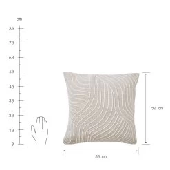 Kissen L 50 X B 50cm FREYA In Beige -Butlers butlers kissen l 50 x b 50cm freya in beige 3