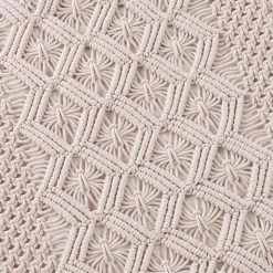 Kissen ZickZack L 45 X B 45cm MACRAMÉ In Creme -Butlers butlers kissen zickzack l 45 x b 45cm macrame in creme 4