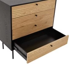 Kommode Mit 4 Schubladen MODERNIST In Schwarz-Natur -Butlers butlers kommode mit 4 schubladen modernist in schwarz natur 7