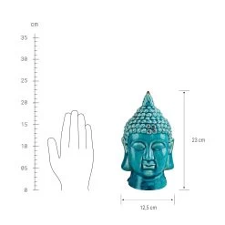 Kopf Höhe 23cm BUDDHA In Türkis -Butlers butlers kopf hohe 23cm buddha in turkis 2