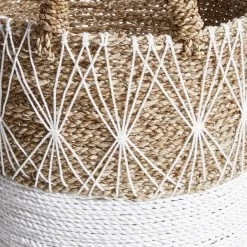 Korb Ø36cm WHITE BEACH In Natur-Weiß -Butlers butlers korb o36cm white beach in natur weiss 2