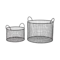 Korb Rund Ø22cm HOOP In Schwarz -Butlers butlers korb rund o22cm hoop in schwarz 3