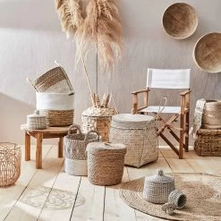Korb Rund Ø35cm COTTON BRAID In Natur-Weiß -Butlers butlers korb rund o35cm cotton braid in natur weiss 5