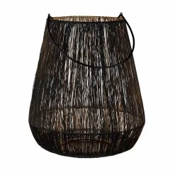 Laterne Höhe 30cm YOKO In Schwarz-Gold