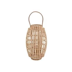 Laterne Mit Henkel 36 Cm BAMBOO NIGHTS In Beige