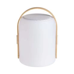 LED Leuchte Mit Bluetooth® Und Farbwechsel SOUND LOUNGE In Weiß-Hellbraun -Butlers butlers led leuchte mit bluetooth r und farbwechsel sound lounge in weiss hellbraun 11