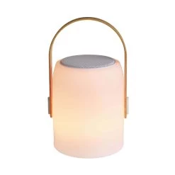 LED Leuchte Mit Bluetooth® Und Farbwechsel SOUND LOUNGE In Weiß-Hellbraun -Butlers butlers led leuchte mit bluetooth r und farbwechsel sound lounge in weiss hellbraun 7