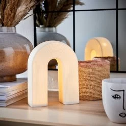 LED Lichterbogen Höhe 20cm RAINBOW In Weiß -Butlers butlers led lichterbogen hohe 20cm rainbow in weiss 2