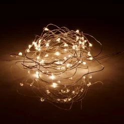 LED Lichterkette 50 Lichter Mit USB-Batteriefach TWINE LIGHTS In Transparent -Butlers butlers led lichterkette 50 lichter mit usb batteriefach twine lights in transparent 5