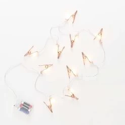 LED-Lichterkette Clips 10 Lichter Mit USB-Batteriefach CLIP COUTURE In Roségold -Butlers butlers led lichterkette clips 10 lichter mit usb batteriefach clip couture in rosegold 3