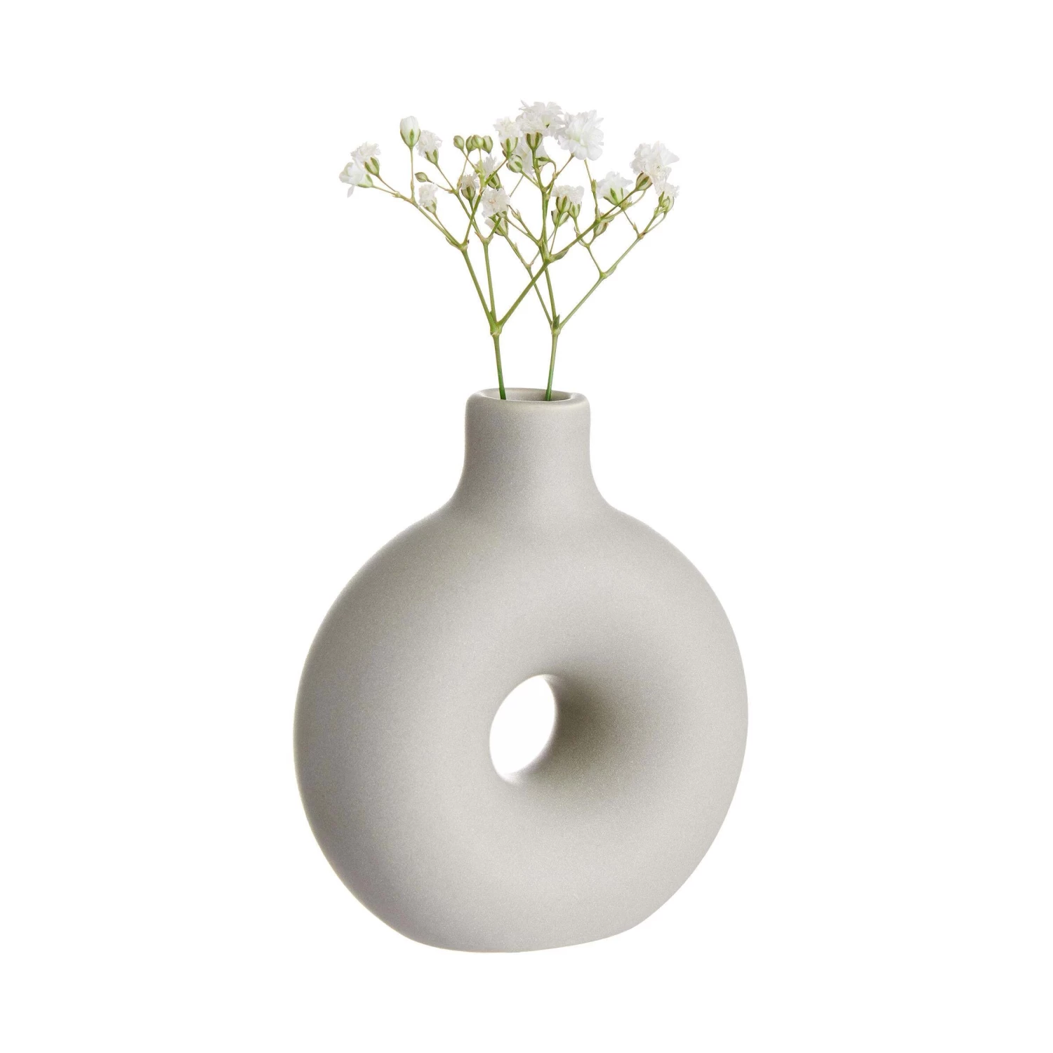 Mini Vase Höhe 8cm LOOPY In Hellgrau 7 Mini Vase Höhe 8cm LOOPY In Hellgrau – Bild 5