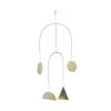 Mobile 4 Ornamente Länge 48cm PEACEFUL HOME In Gold -Butlers butlers mobile 4 ornamente lange 48cm peaceful home in gold