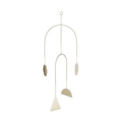 Mobile 4 Ornamente Länge 48cm PEACEFUL HOME In Gold -Butlers butlers mobile 4 ornamente lange 48cm peaceful home in gold 3