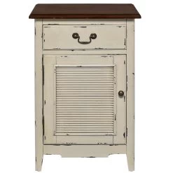 Nachttisch CABOTT COVE In Creme-Braun -Butlers butlers nachttisch cabott cove in creme braun 2