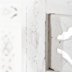 Paravent, Geschnitzt B 180 X H 176cm ESTELLA In Weiß -Butlers butlers paravent geschnitzt b 180 x h 176cm estella in weiss 6