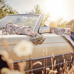 Picknickdecke L 175 X B 154cm BETWEEN FLOWERS In Dunkelblau -Butlers butlers picknickdecke l 175 x b 154cm between flowers in dunkelblau 9