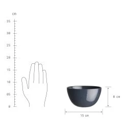 Schale 600ml NATIVE In Dunkelblau -Butlers butlers schale 600ml native in dunkelblau 3