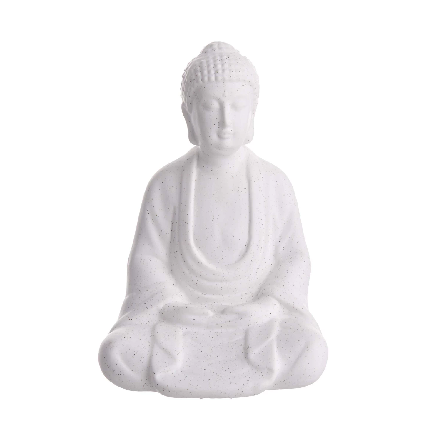 Statue Höhe 22cm BUDDHA In Weiß 3 Statue Höhe 22cm BUDDHA In Weiß