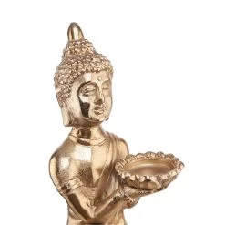 Statue Mit Kerzenteller Höhe 44cm BALI In Gold -Butlers butlers statue mit kerzenteller hohe 44cm bali in gold 5