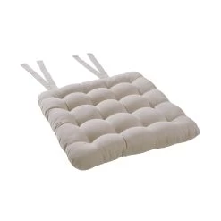 Stuhlkissen Mit Bändchen L 35 X B 37cm SOLID In Beige -Butlers butlers stuhlkissen mit bandchen l 35 x b 37cm solid in beige 2