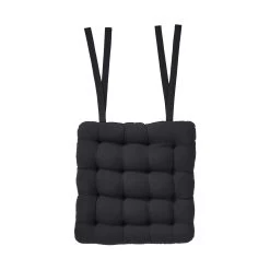 Stuhlkissen Mit Bändchen L 35 X B 37cm SOLID In Schwarz