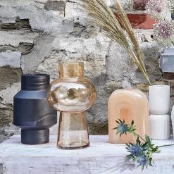 Butlers -Butlers butlers vase bogen hohe 20cm smoky in hellorange 1