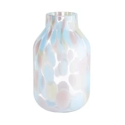Vase Höhe 28cm CONFETTI In Hellblau-Hellrosa