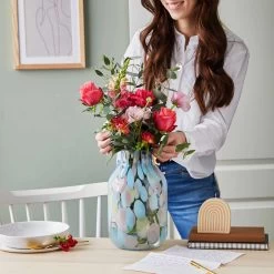 Vase Höhe 28cm CONFETTI In Hellblau-Hellrosa -Butlers butlers vase hohe 28cm confetti in hellblau hellrosa 6