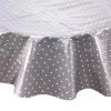 Wachstischdecke Punkte Ø 140 Cm WATERPROOF In Grau -Butlers butlers wachstischdecke punkte o 140 cm waterproof in grau