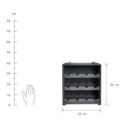 Weinregal VINOTHEK In Taupe -Butlers butlers weinregal vinothek in taupe 3